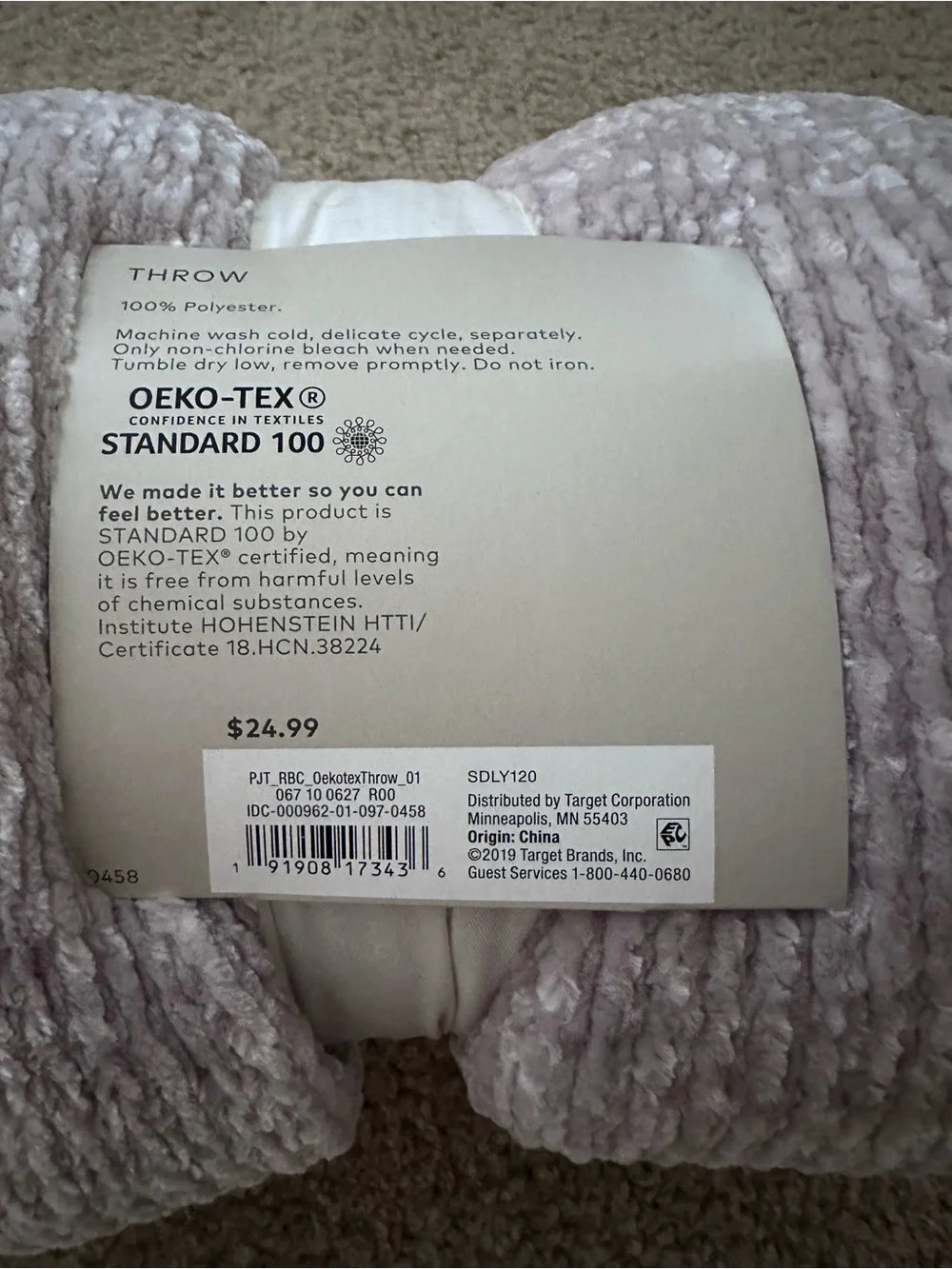 Project 62 Target Plush Throw Blanket